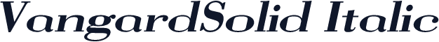 VangardSolid Italic