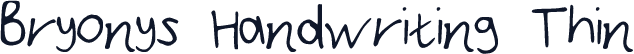Bryonys_Handwriting_Thin