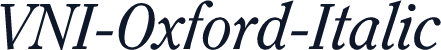 VNI-Oxford-Italic