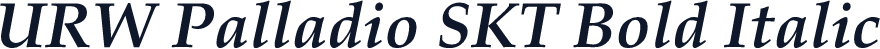 URW Palladio SKT Bold Italic