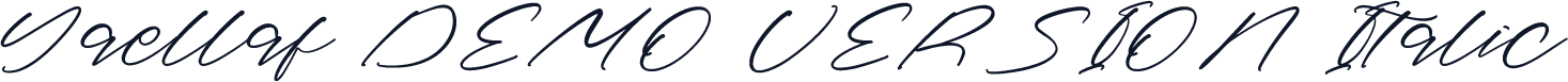 Yaellaf DEMO VERSION Italic