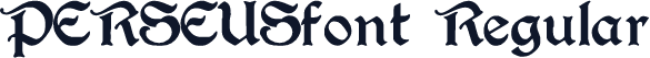 PERSEUSfont Regular