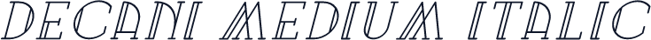 Decani Medium Italic