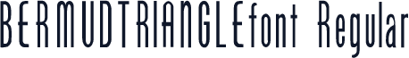 BERMUDTRIANGLEfont Regular