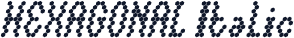 HEXAGONAL Italic