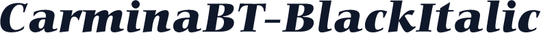 CarminaBT-BlackItalic