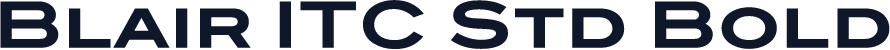 Blair ITC Std Bold