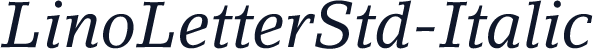 LinoLetterStd-Italic