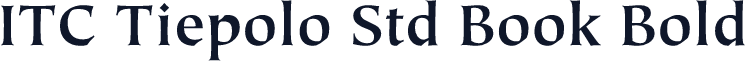 ITC Tiepolo Std Book Bold