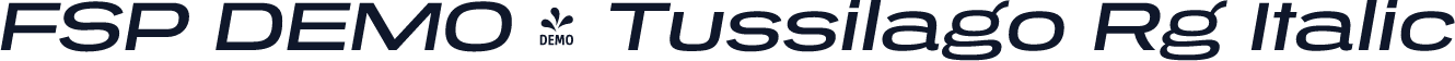 FSP DEMO - Tussilago Rg Italic
