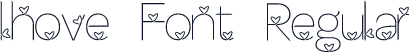 lhove Font Regular