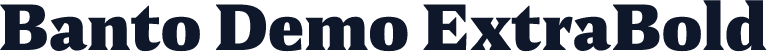 Banto Demo ExtraBold