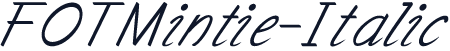 FOTMintie-Italic