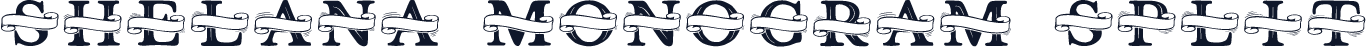 Shelana Monogram Split