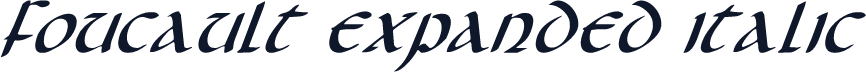 Foucault Expanded Italic