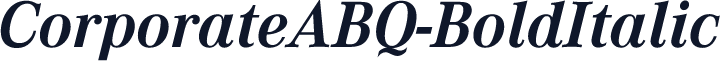 CorporateABQ-BoldItalic