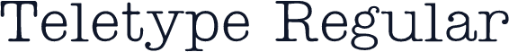 Teletype Regular