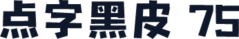 点字黑皮 75