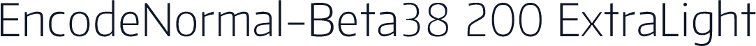 EncodeNormal-Beta38 200 ExtraLight