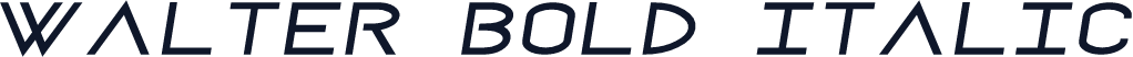 Walter Bold Italic