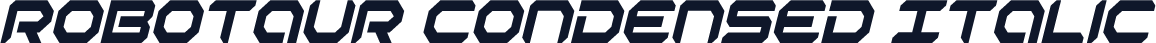 Robotaur Condensed Italic