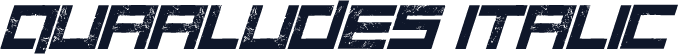Quaaludes Italic