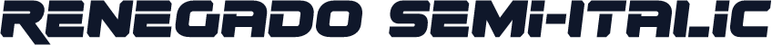 Renegado Semi-Italic