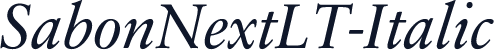 SabonNextLT-Italic