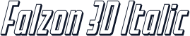 Falzon 3D Italic