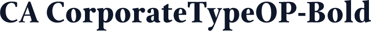 CA CorporateTypeOP-Bold