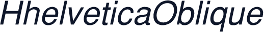 HhelveticaOblique