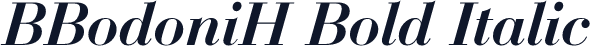 BBodoniH Bold Italic