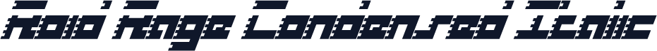 Roid Rage Condensed Italic