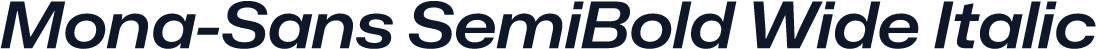 Mona-Sans SemiBold Wide Italic