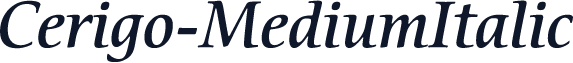 Cerigo-MediumItalic