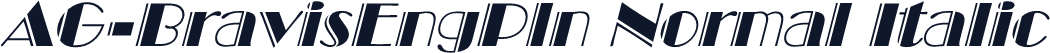 AG-BravisEngPln Normal Italic