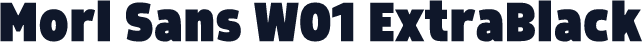 Morl Sans W01 ExtraBlack