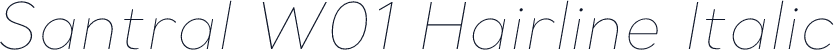 Santral W01 Hairline Italic