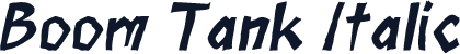 Boom Tank Italic