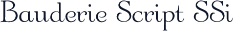 Bauderie Script SSi