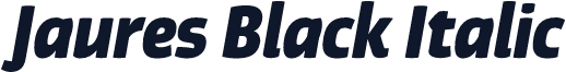 Jaures Black Italic