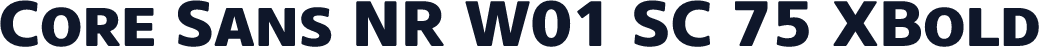 Core Sans NR W01 SC 75 XBold