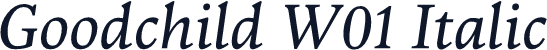 Goodchild W01 Italic
