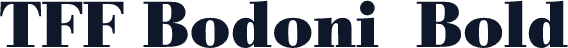 TFF Bodoni  Bold
