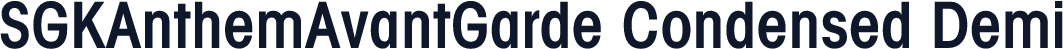 SGKAnthemAvantGarde Condensed Demi
