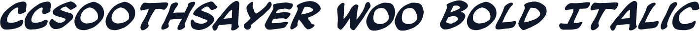 CCSoothsayer W00 Bold Italic