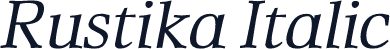 Rustika Italic