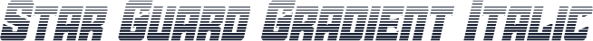 Star Guard Gradient Italic