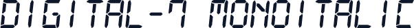 Digital-7 MonoItalic