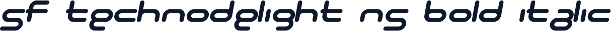 SF Technodelight NS Bold Italic